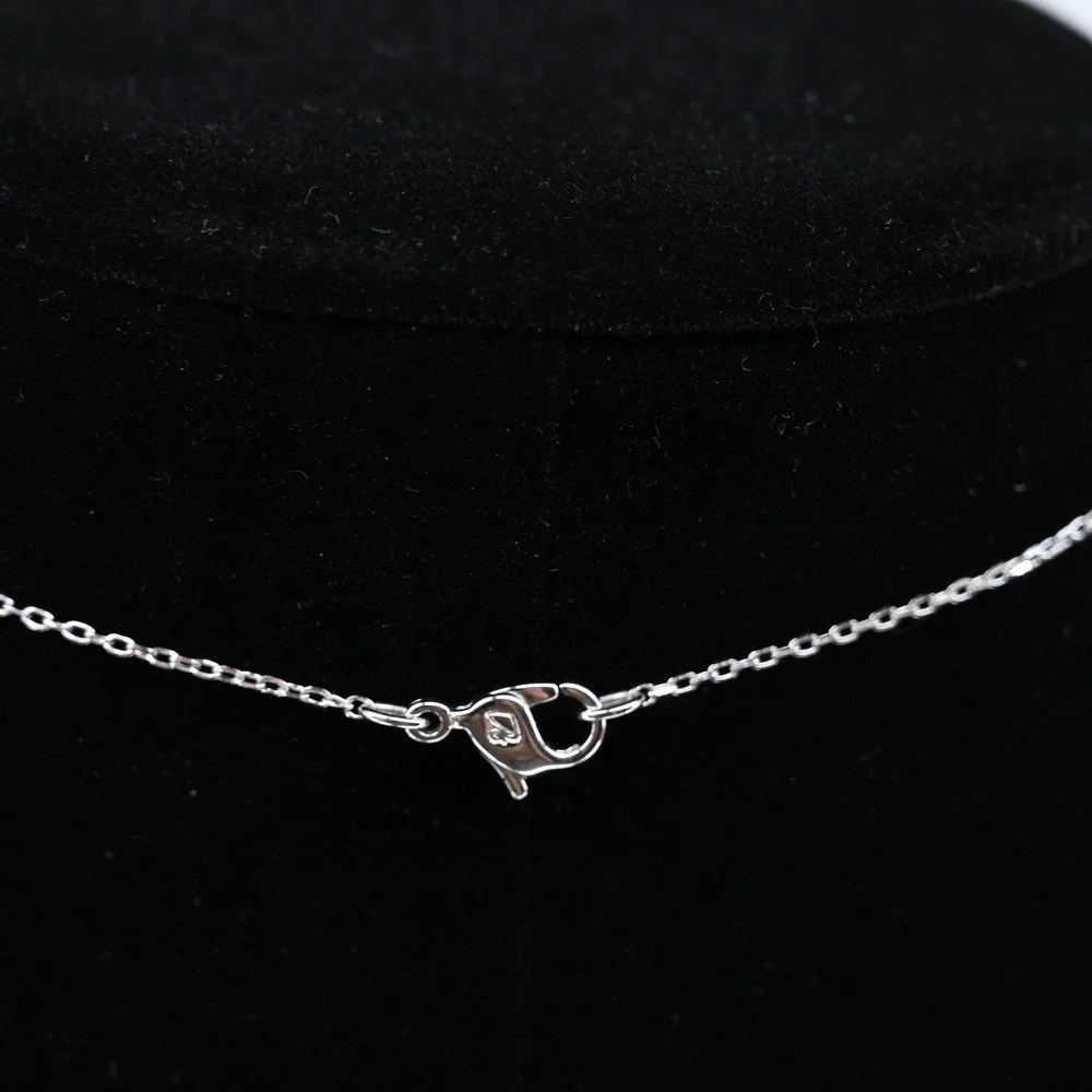 Signed Swarovski Crystal Double Heart Rose Gold Silver Mixed Metal Necklace